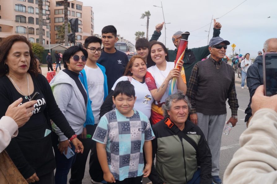 Deportistas de Choapa dijeron presente en relevo de antorcha de Juegos Panamericanos y Parapanamericanos 2023